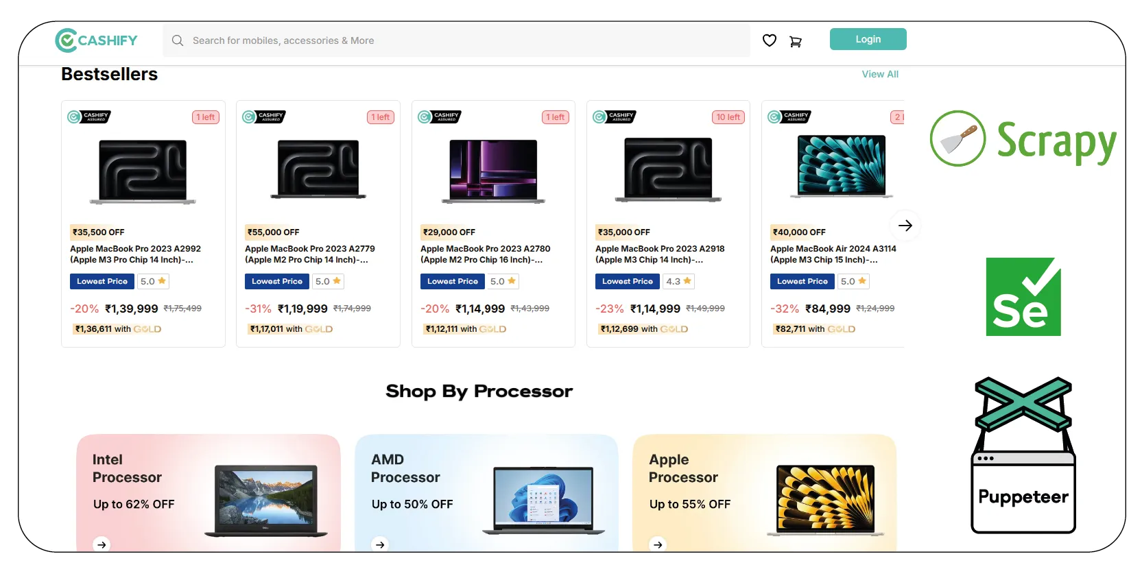 Technology & Tools How to Scrape Laptop Prices from Cashify India-01